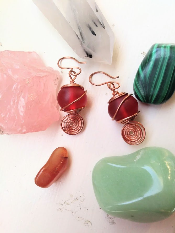 Swirled Caged Earrings