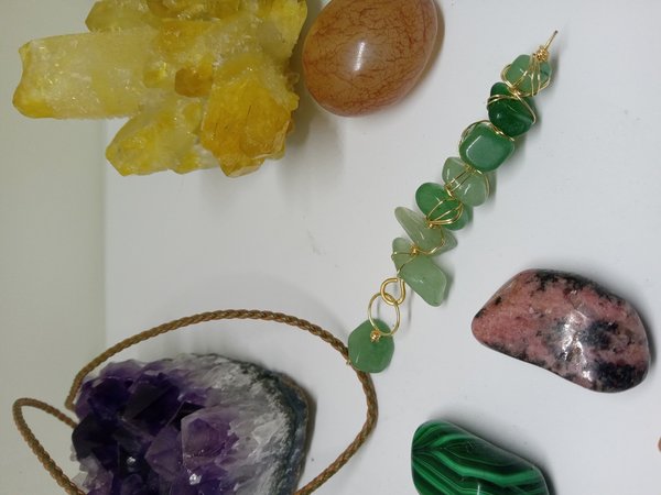 Adventurine Stacked nugget pendant