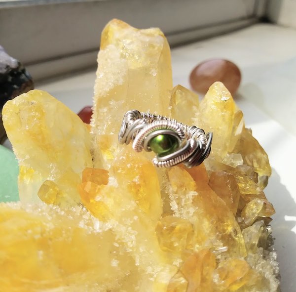 Wire Wrapped Silver Ring